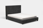 MODRNII16:Modern Upholstered Bed, Angled