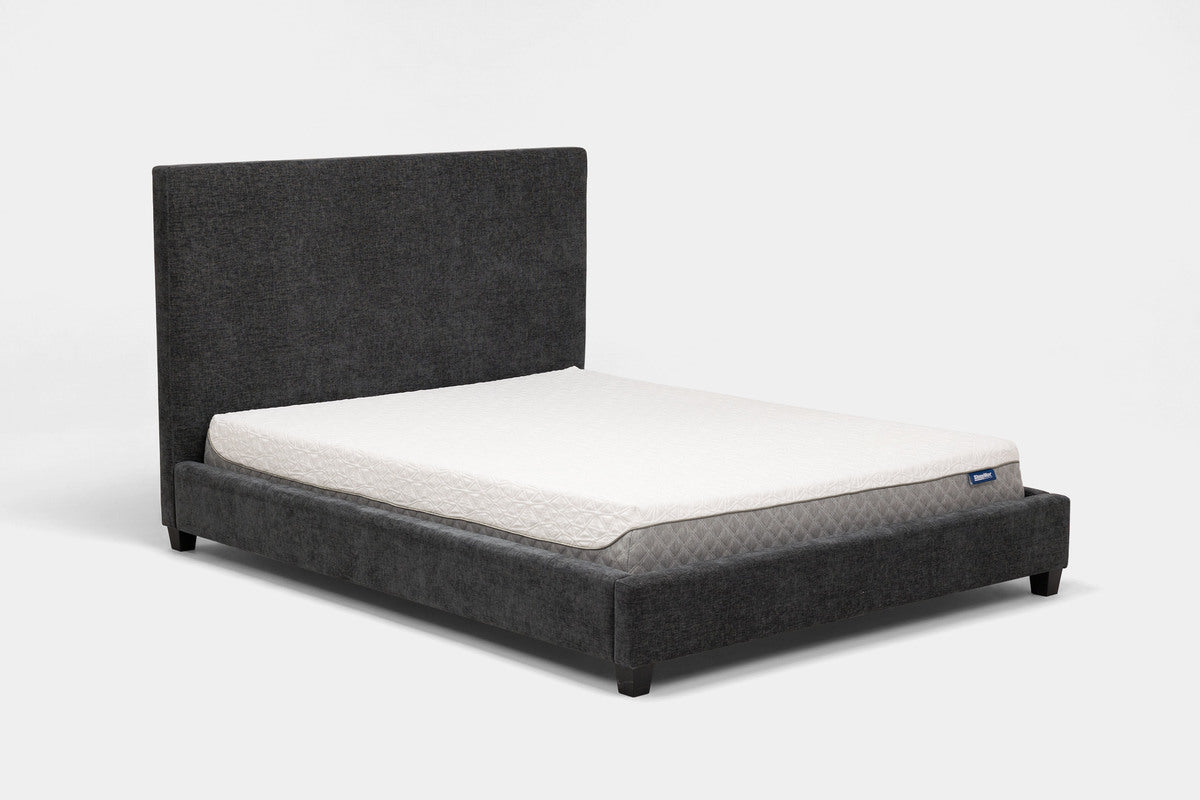 MODRNII25:Modern Upholstered Bed, Angled