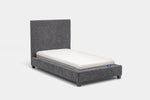 MODRNII28:Modern Upholstered Bed, Angled