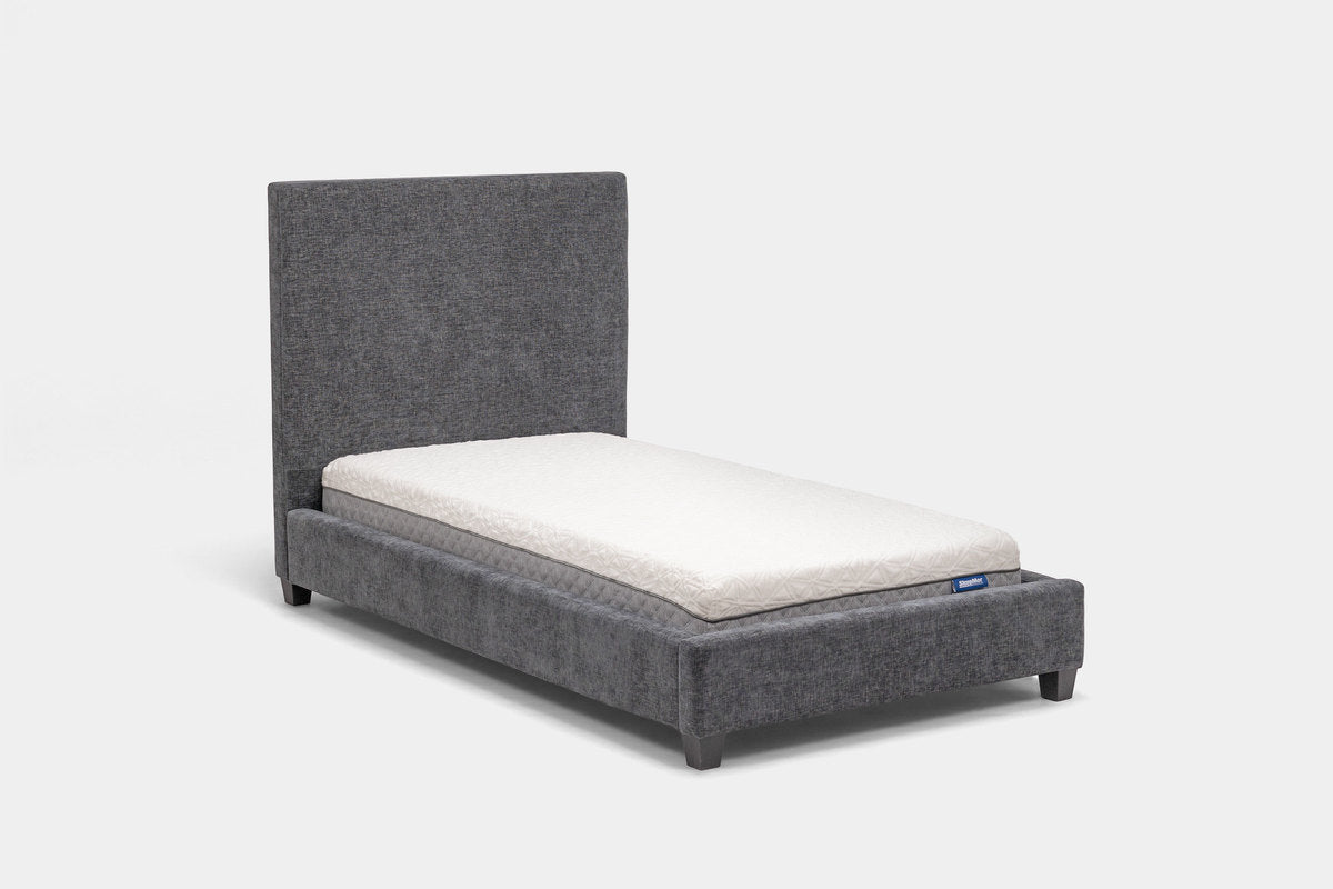 MODRNII28:Modern Upholstered Bed, Angled