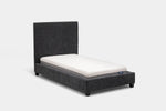 MODRNII28:Modern Upholstered Bed, Angled