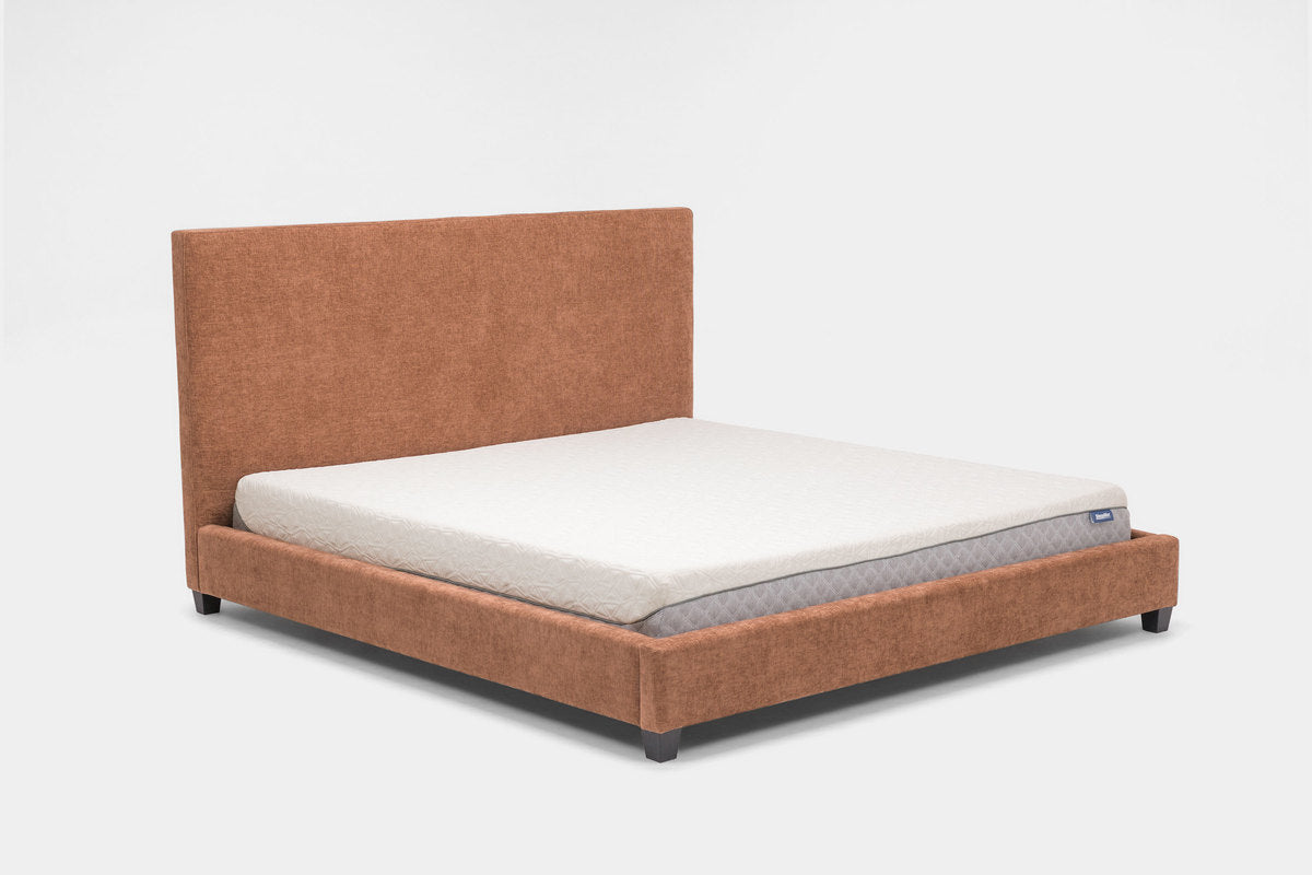 MODRNII07:Modern Upholstered Bed, Angled