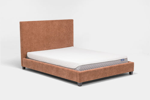 MODRNII01:Modern Upholstered Bed, Angled