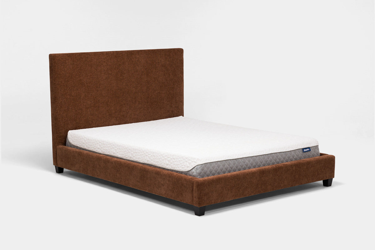 MODRNII01:Modern Upholstered Bed, Angled