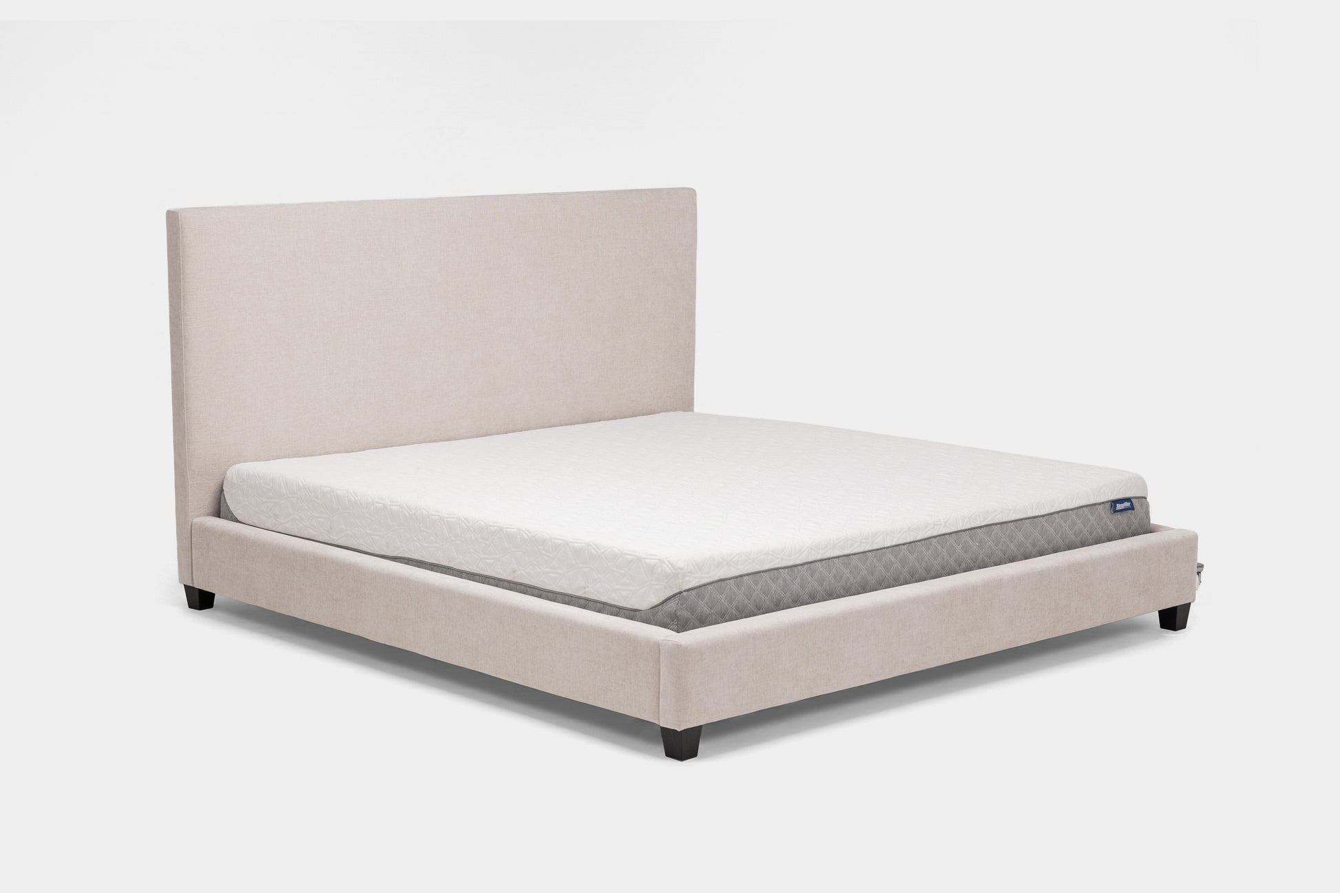 MODRNII37:Modern Upholstered Bed, Angled