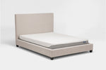 MODRNII40:Modern Upholstered Bed, Angled