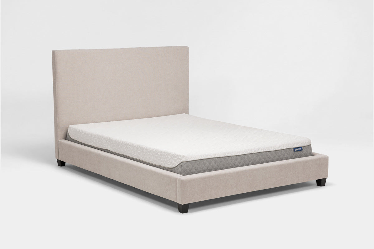 MODRNII40:Modern Upholstered Bed, Angled