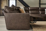 MODMAX015:Modmax 6 Piece 2 Power Sectional With 2 Power Armless Recliner, Styled Reclined