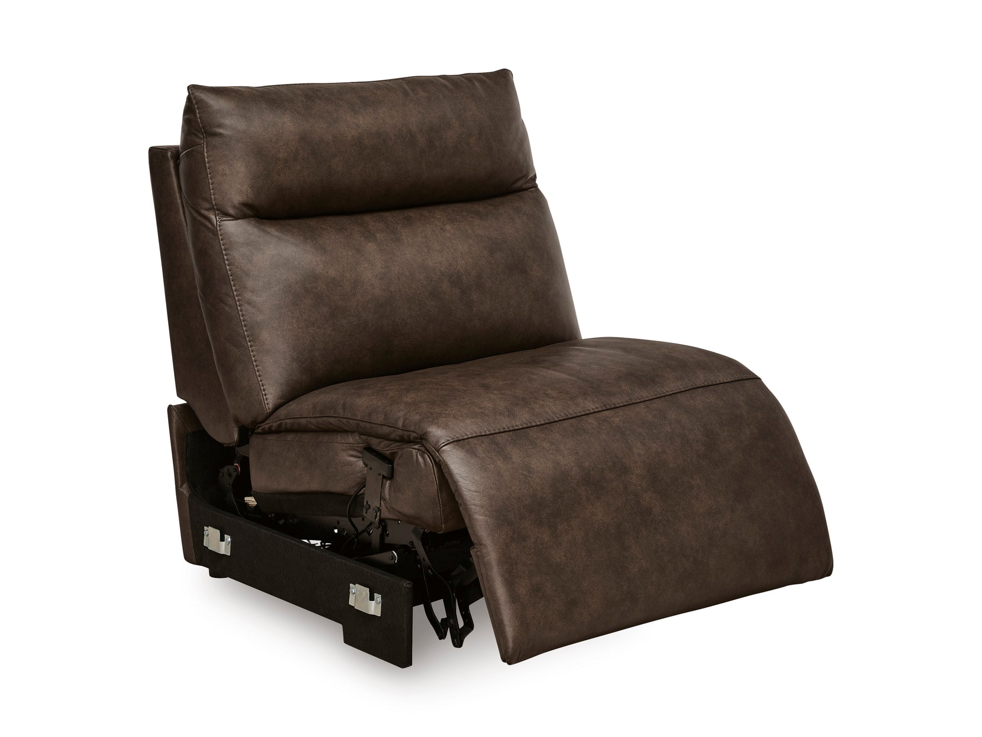 MODMAX015:Modmax 6 Piece 2 Power Sectional With 2 Power Armless Recliner, Angled