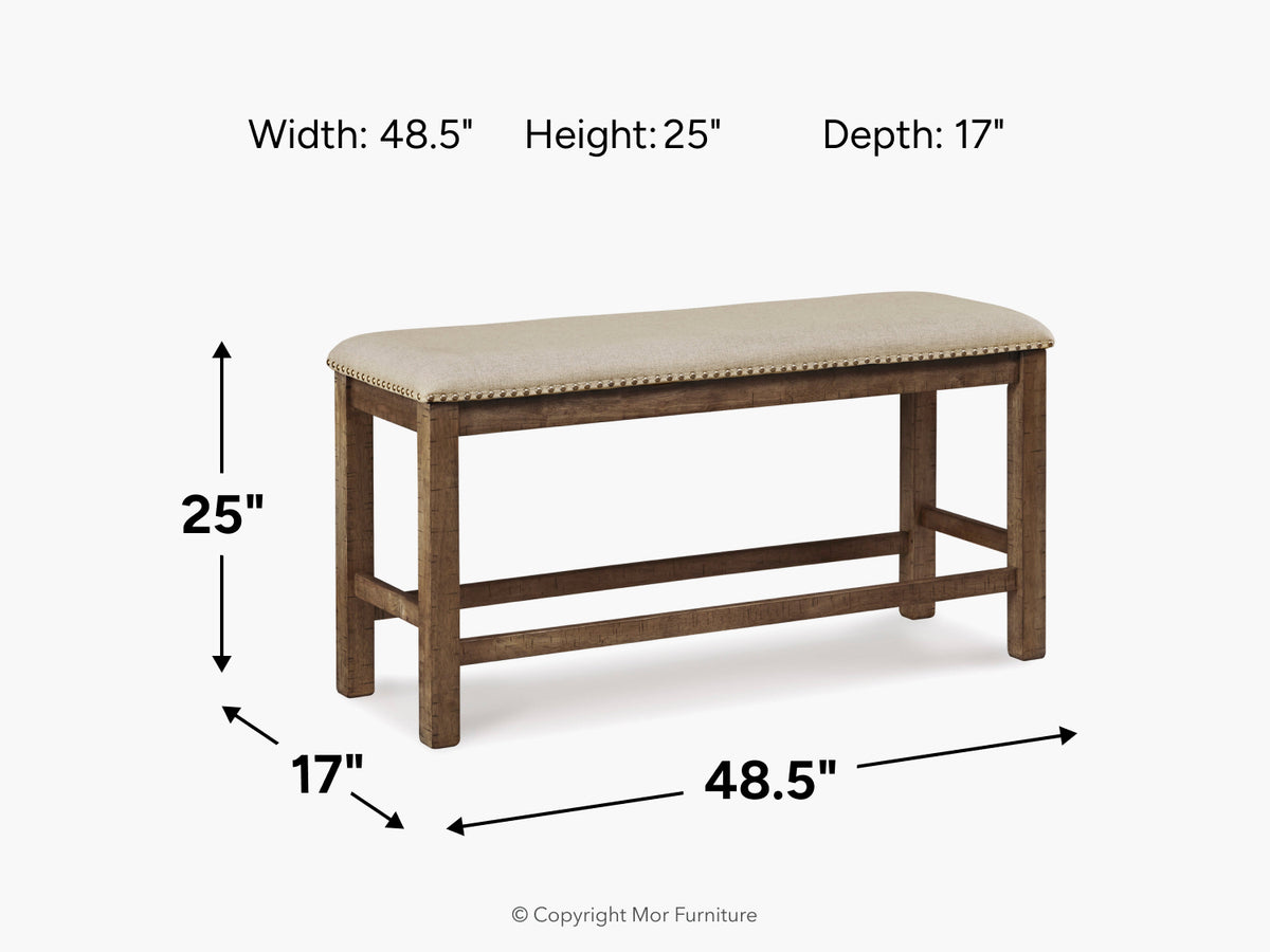 793872031:Moriville Counter Height Dining Bench, 