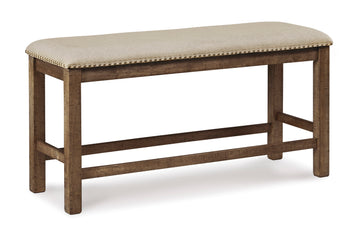 793872031:Moriville Counter Height Dining Bench, Angled