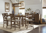 769342080:Moriville Counter Height Dining Table, Styled