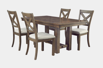 MORIVIL00:Moriville Dining Table & 4 Chairs, Angled