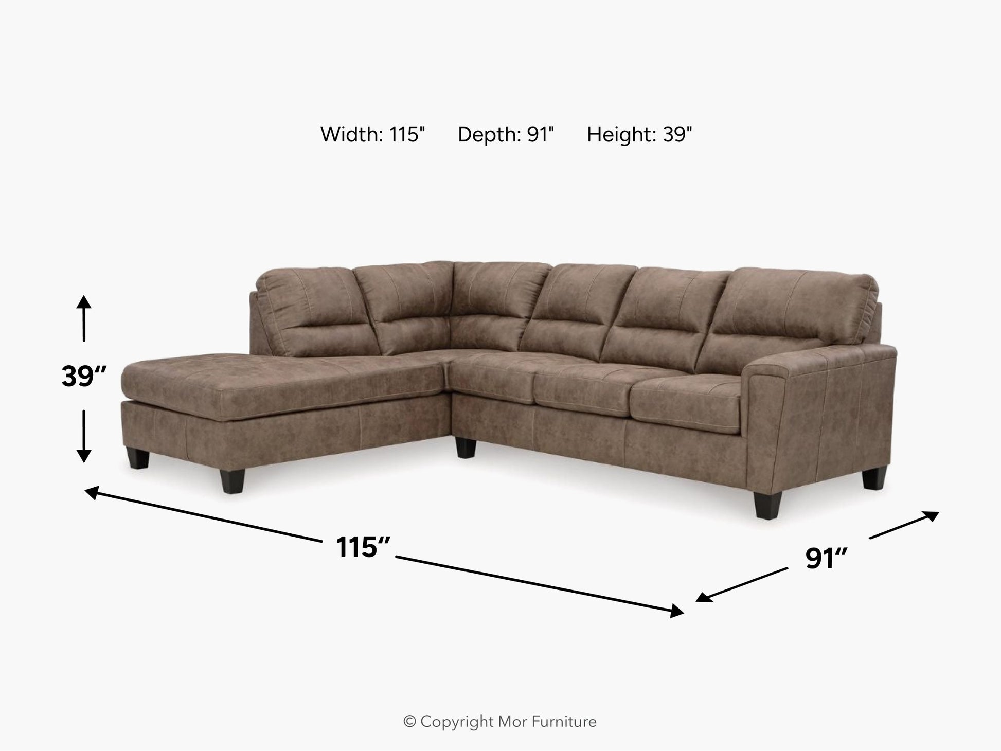 NAVI00002:Navi Sofa Chaise Sectional, 