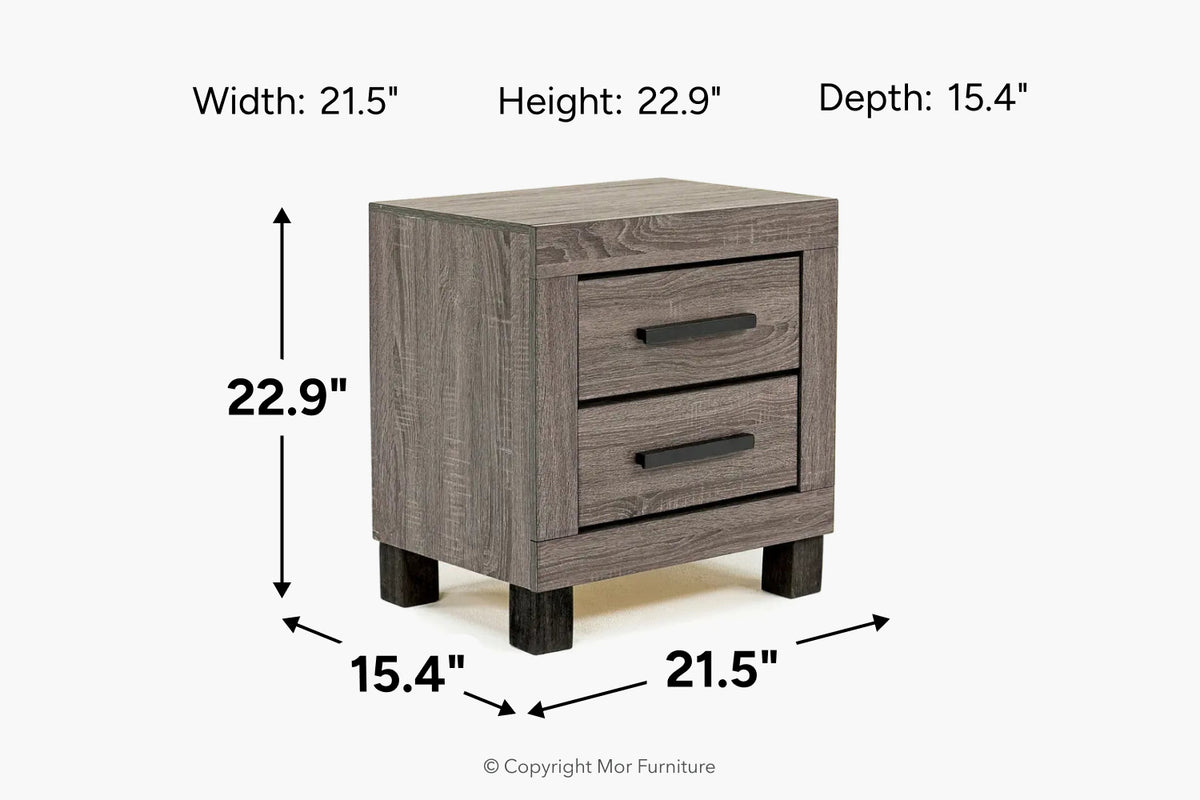 404646291:Naialyn 2 Drawer Nightstand,