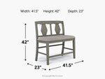 025210722:Napa Counter Height Bench, 
