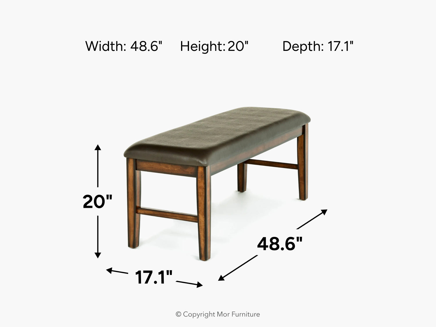 450432636:Napa Dining Bench, 