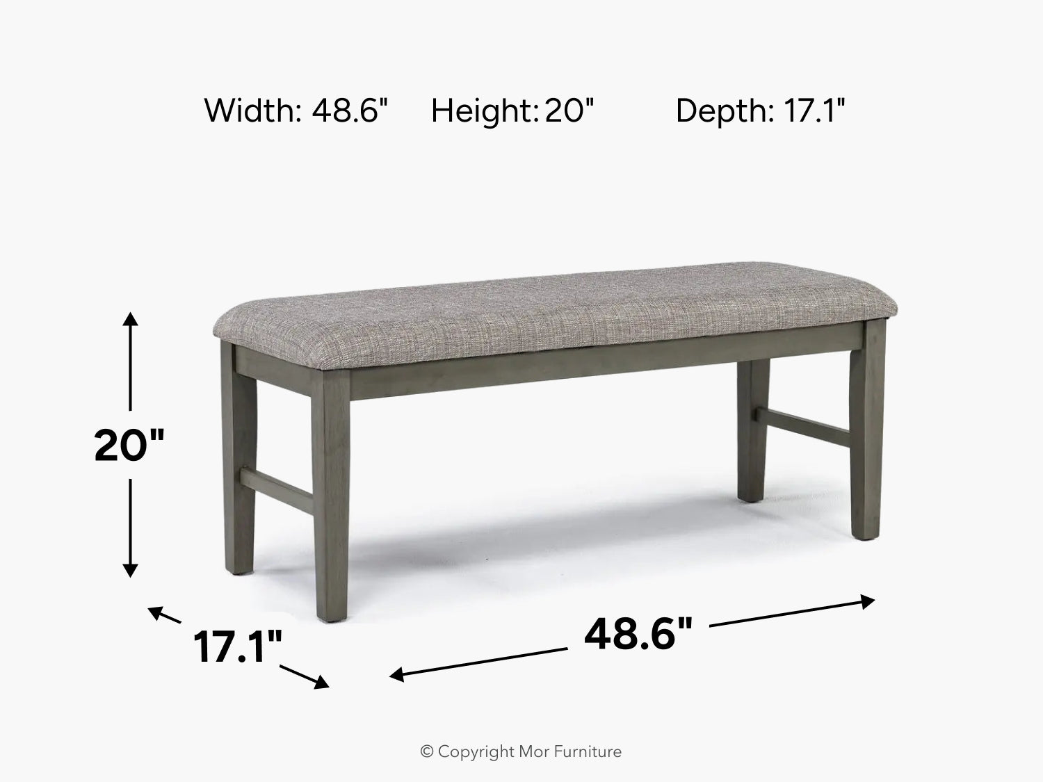 837912289:Napa Dining Bench, 