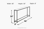 066193764:Narow Sofa Table,