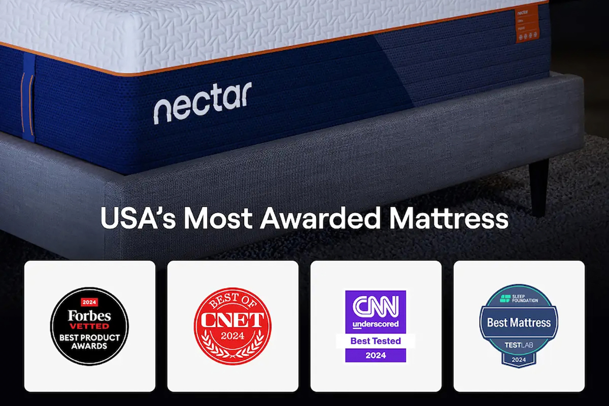 509847733:Nectar Ultra 15 Inch Hybrid Mattress,