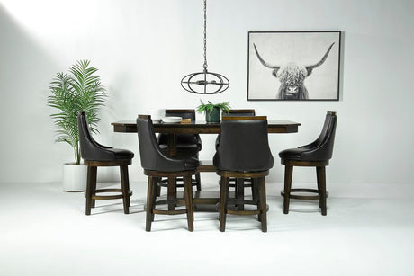 New Haven Counter Height Dining Table & 6 Stools