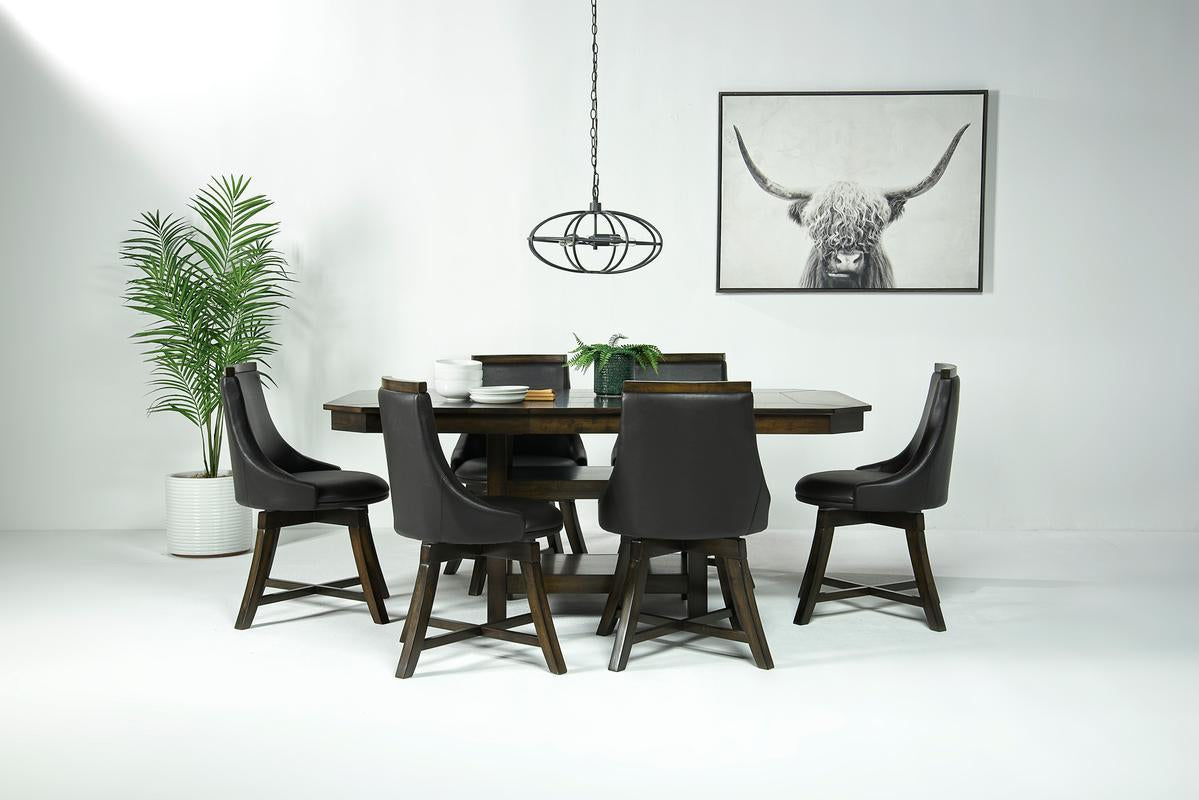 NEWHAVEN9:New Haven Dining Table & 6 Cha, Styled