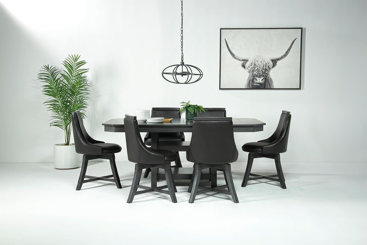 NEWHAVEN7:New Haven Dining Table & 6 Cha, Styled