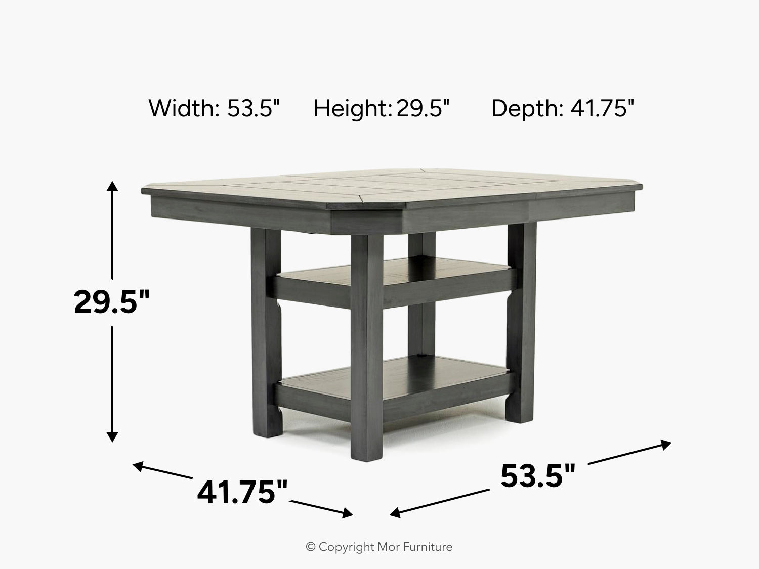 NEWHAVEN3:New Haven Adjustable Height Dining Table, 