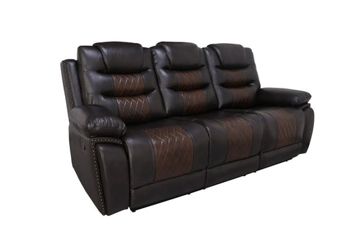 NIKKO0000:Nikko Reclining Sofa & Console, AngledAngle