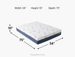 250845886:Noctua 10 Inch Sora Hybrid Mattress, 