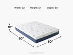 542197335:Noctua 10 Inch Sora Hybrid Mattress, 
