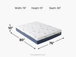 610997337:Noctua 10 Inch Sora Hybrid Mattress, 