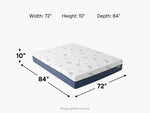 757005890:Noctua 10 Inch Sora Hybrid Mattress, 