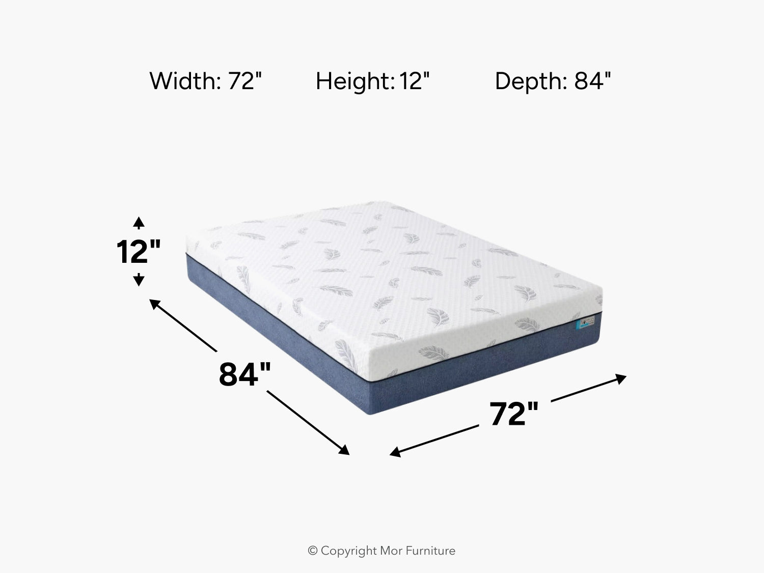 609089718:Noctua 12 Inch Tern Hybrid Mattress, 