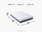 433932665:Noctua 12 Inch Wren Hybrid Mattress, 