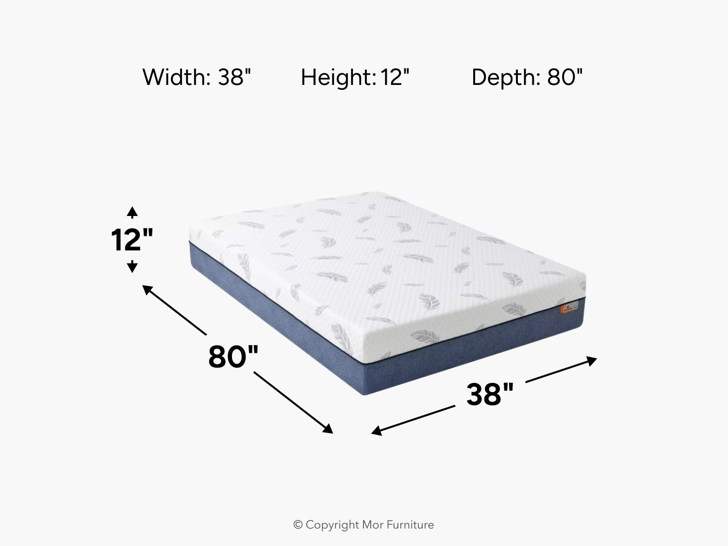 475801280:Noctua 12 Inch Wren Hybrid Mattress, 