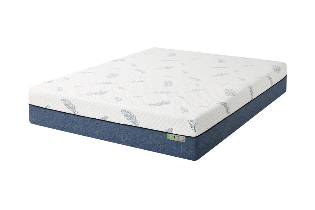 250845886:Mlily 10 Inch Noctua Sora Medium Hybrid Mattress, Angled