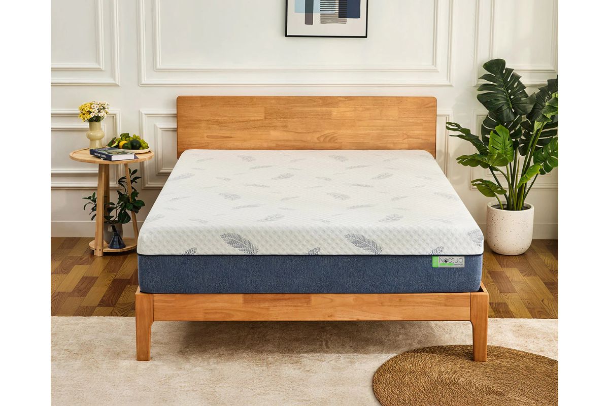 250845886:Mlily 10 Inch Noctua Sora Medium Hybrid Mattress, Styled