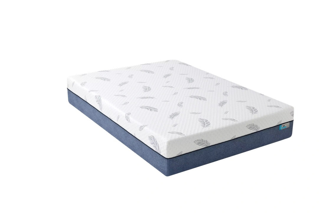 609089718:Noctua 12 Inch Tern Hybrid Mattress, Angled