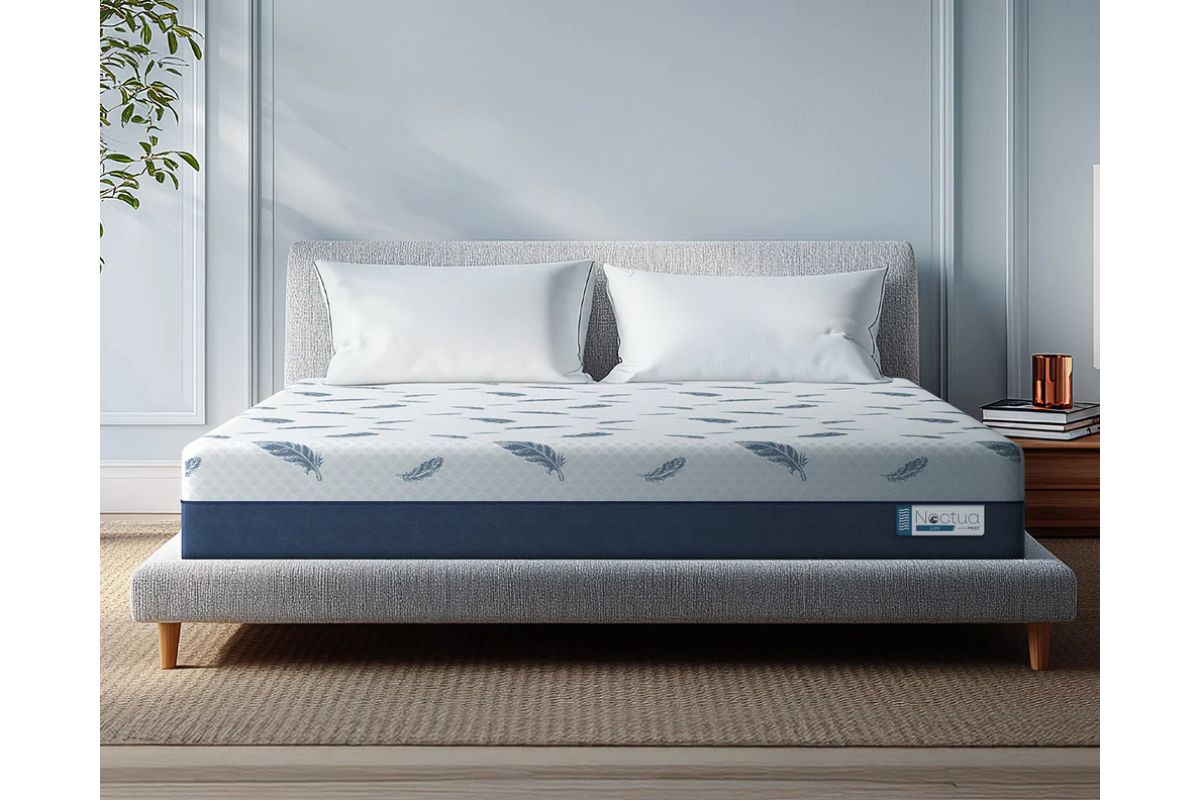 450669515:Mlily 12 Inch Noctua Tern Medium Hybrid Mattress, Styled
