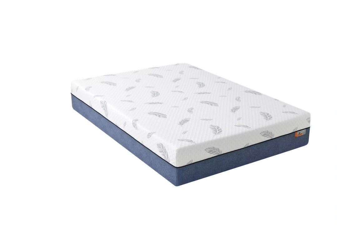 712614756:Noctua 12 Inch Wren Hybrid Mattress, Angled