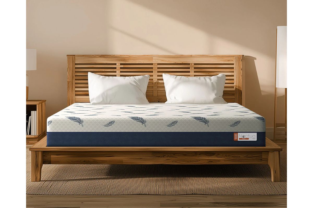 712614756:Mlily 12 Inch Noctua Wren Medium Hybrid Mattress, Styled