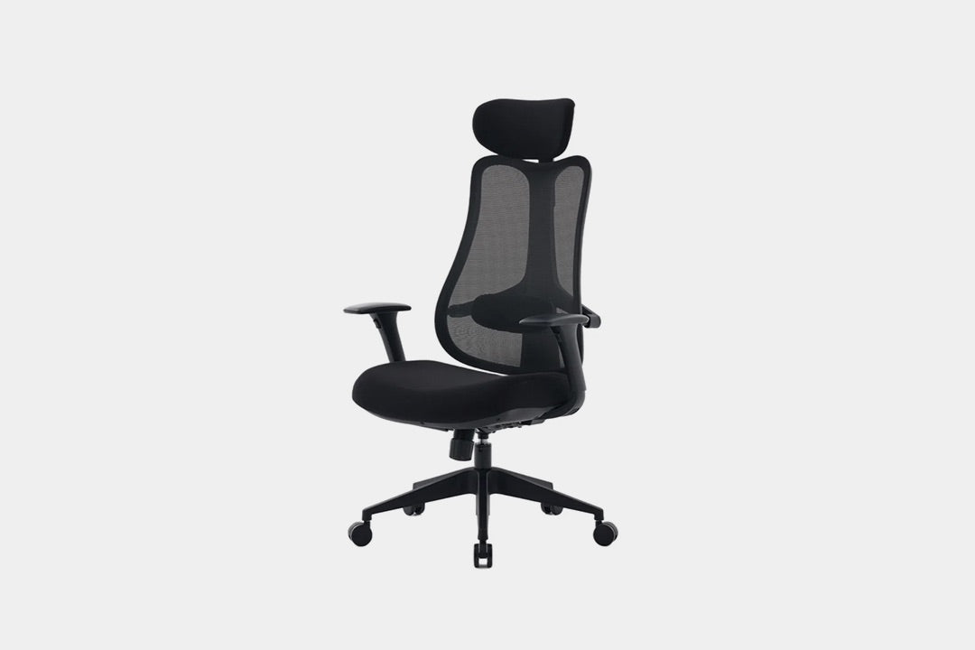 529075559:Nouhaus Ergo Fluido Desk Chair, Angled