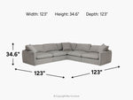 NOVA00000:Nova 5 Piece Sectional, 