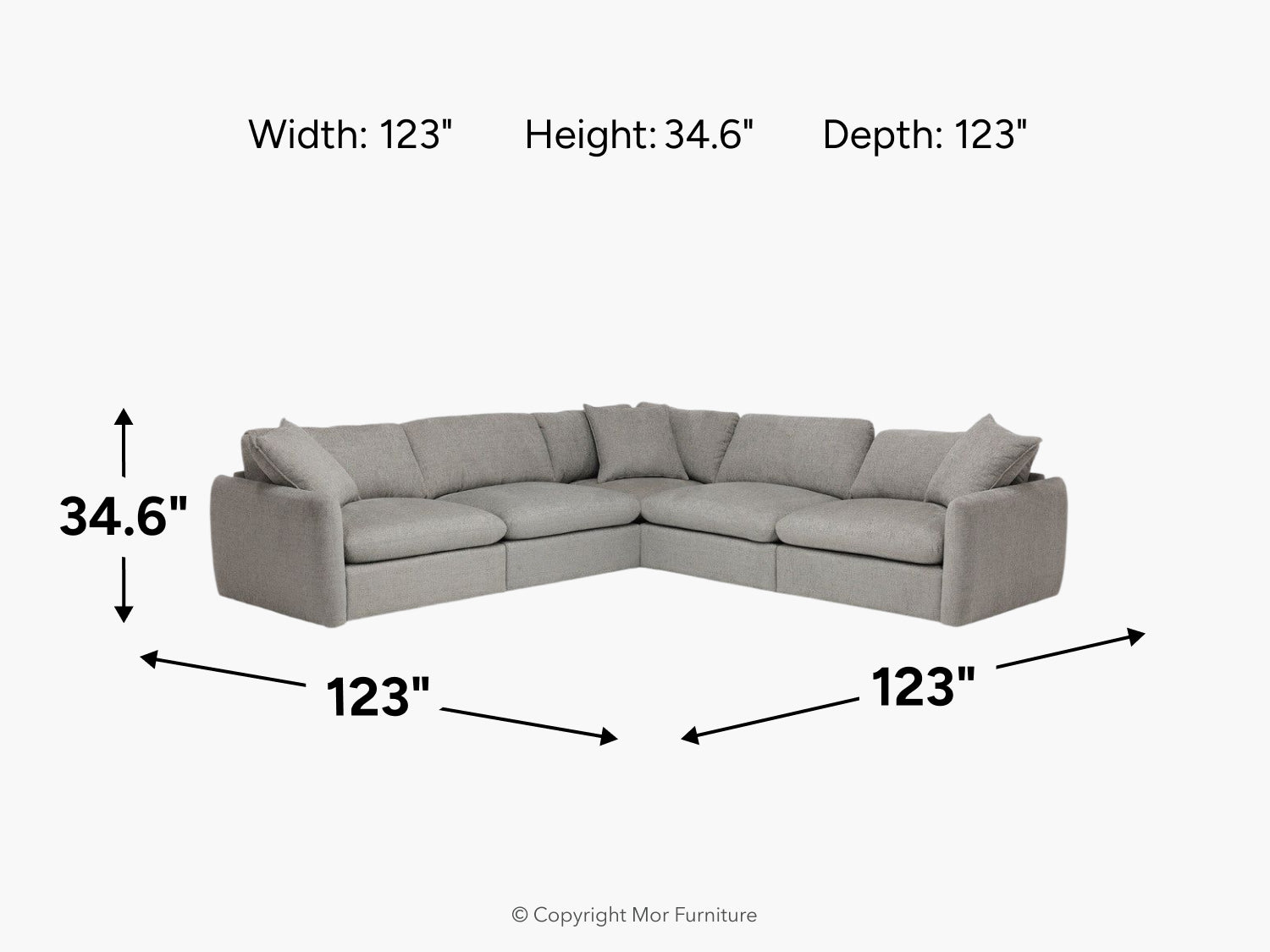 NOVA00000:Nova 5 Piece Sectional, 