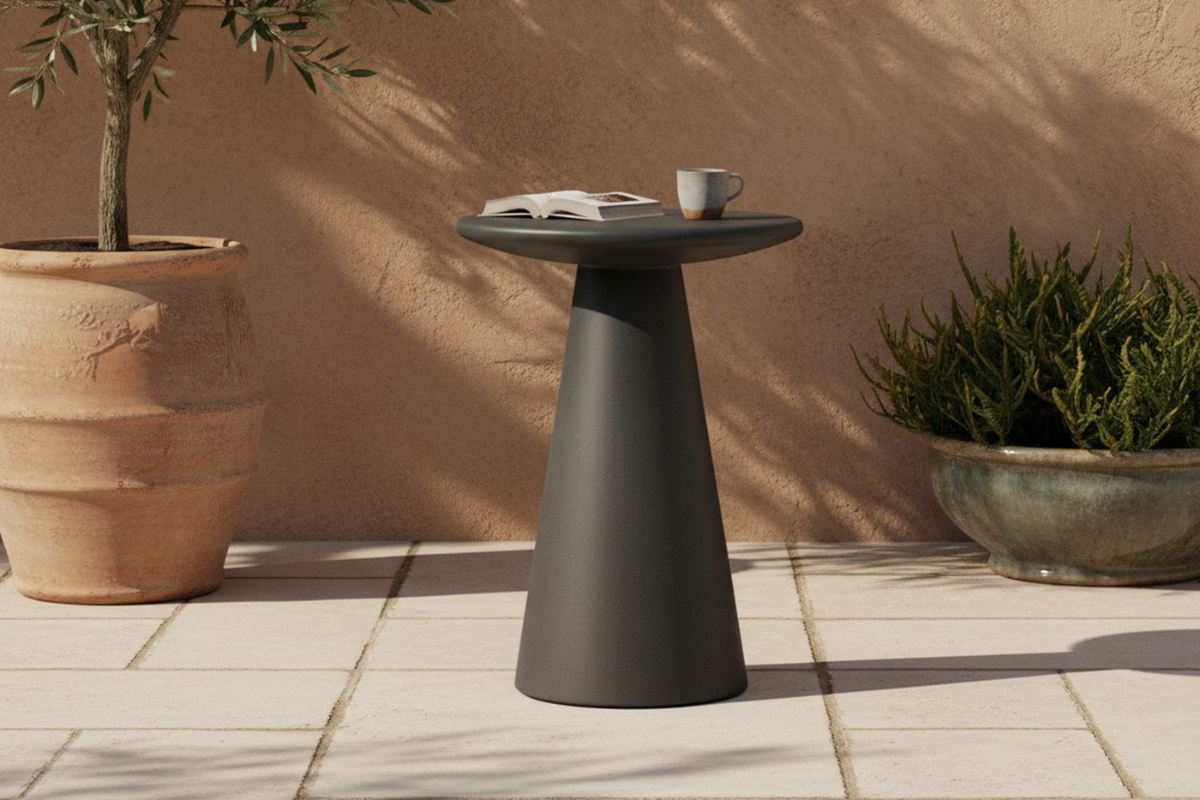 669321718:Nyima Outdoor Accent Table, Styled