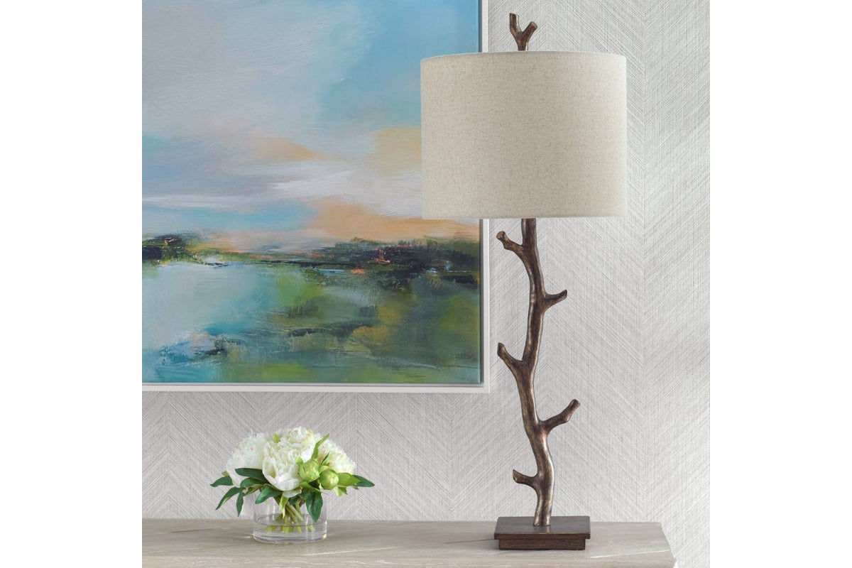 965755813:Oatwood Lamp, Styled