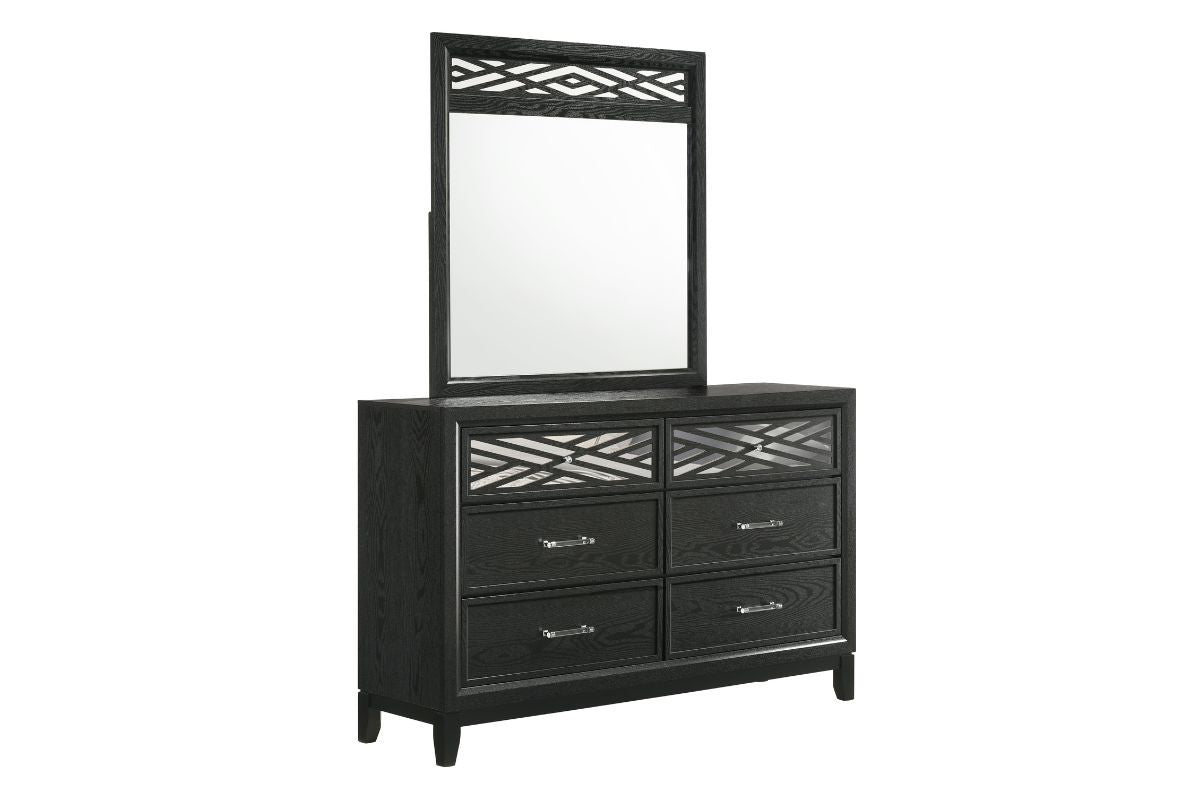 OBSIDIAN3:Obsidian Panel Bed & Dresser &, 