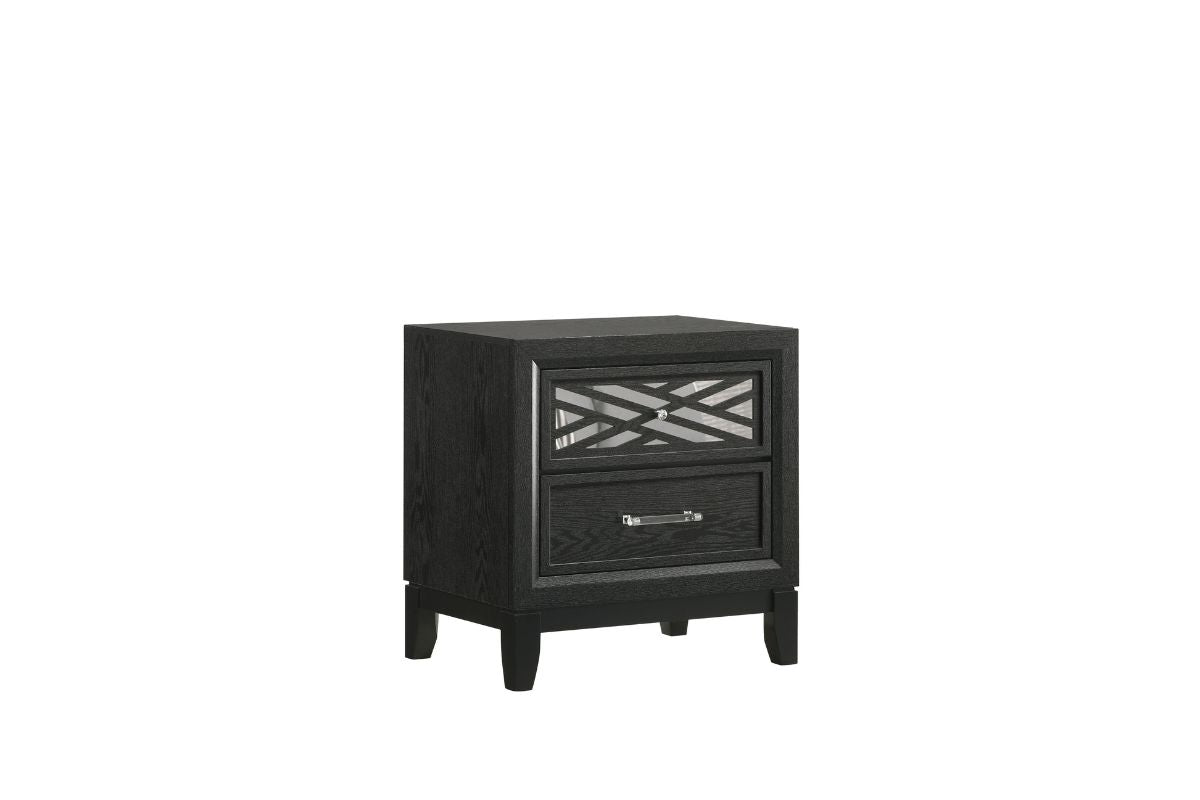 OBSIDIAN1:Obsidian Panel Bed & Dresser &, 