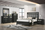 OBSIDIAN1:Obsidian Panel Bed & Dresser &, 